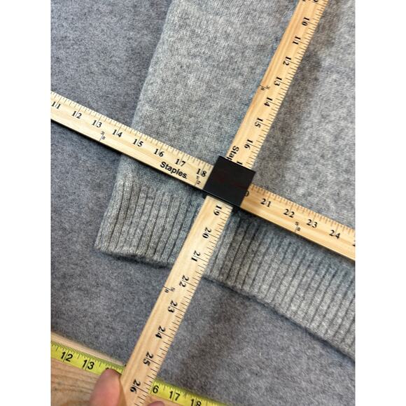 Vintage 80s Lord Jeff Crewneck Sweater Mens Medium Gray Knit Shetland Wool USA - Picture 3 of 6